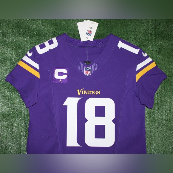 Authentic Justin Jefferson Minnesota Vikings Nike Vapor Elite FUSE Jersey Sz 44 - Picture 2 of 7